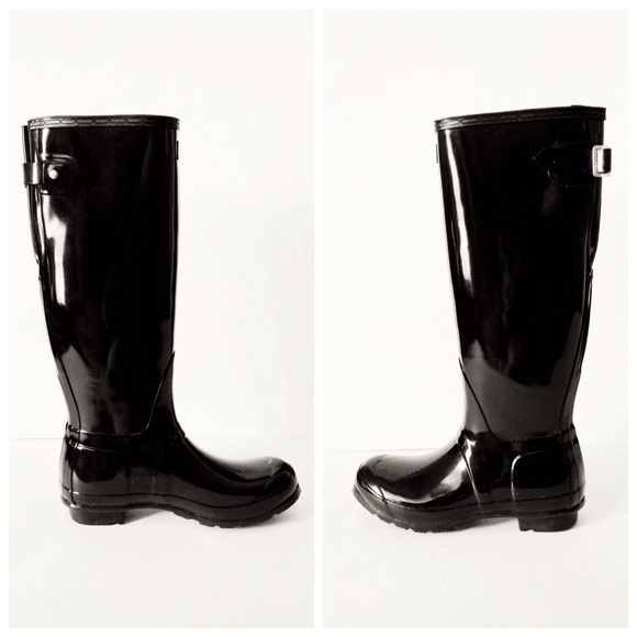 Hunter Original Gloss Adjustable Boots - Picture 3 of 9